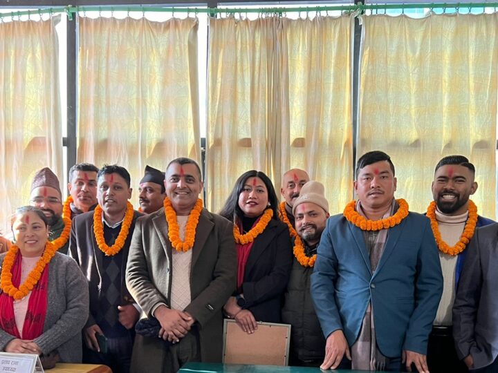 पत्रकार महासंघ तनहुँका नवनिर्वाचित पदाधिकारीलाई पदहस्तान्तरण