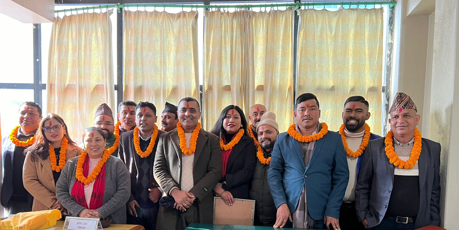 पत्रकार महासंघ तनहुँका नवनिर्वाचित पदाधिकारीलाई पदहस्तान्तरण