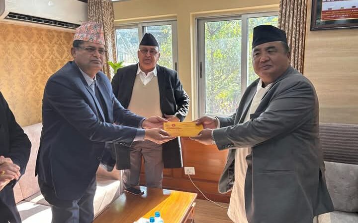 इलाका प्रशासन कार्यालय स्थापनाकाे माग गर्दै शुक्लागण्डकीकाे टाेली काठमाडौंमा