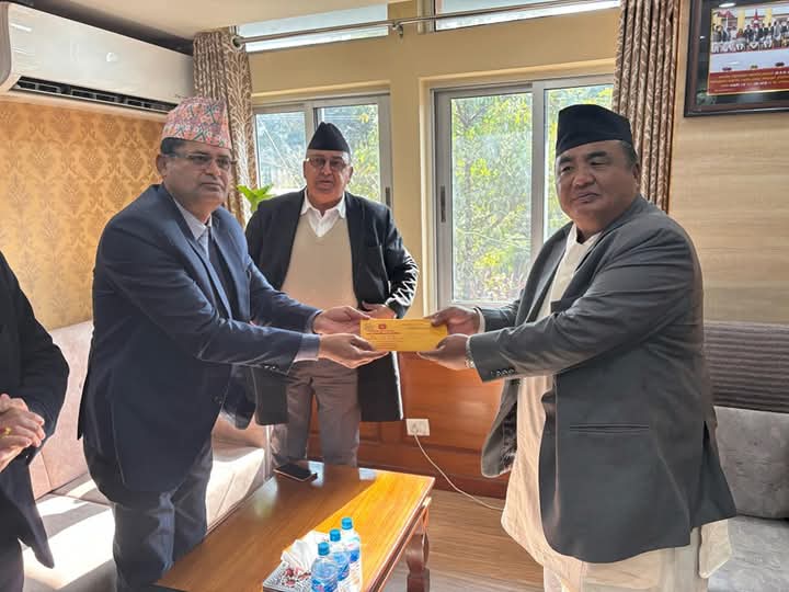 इलाका प्रशासन कार्यालय स्थापनाकाे माग गर्दै शुक्लागण्डकीकाे टाेली काठमाडौंमा
