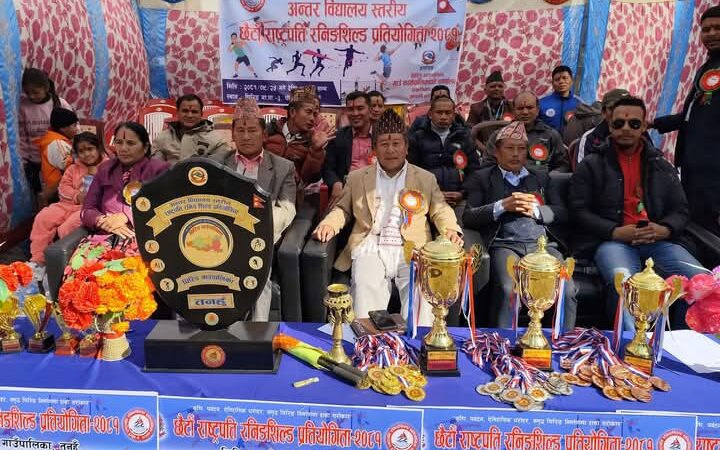 घिरिङ गाउँपालिकाको छैठौं राष्ट्रपति रनिङ शिल्डको उपाधी चन्द्रज्योती माबिलाई