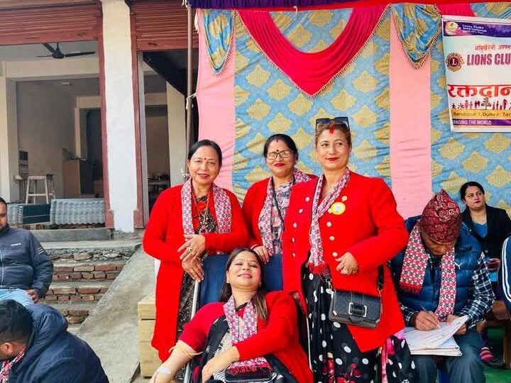 लायन्स क्लव डुम्रेकाे रक्तदान कार्यक्रम सम्पन्न