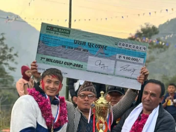 मिलिजुली कप बन्दीपुरकाे उपाधि शुक्लागण्डकी १२ ले जित्याे !