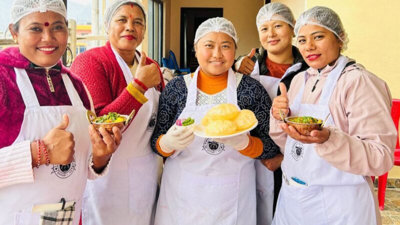 दुलेगौंडामा महिलाहरूका लागि कुक तालिम