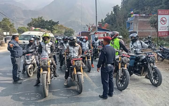ट्राफिक नियम उल्लंघन गर्ने सवारीसाधनबाट तनहुँ ट्राफिकले गर्याे माघ महिनामा साँढे ३१ लाख राजश्व संकलन