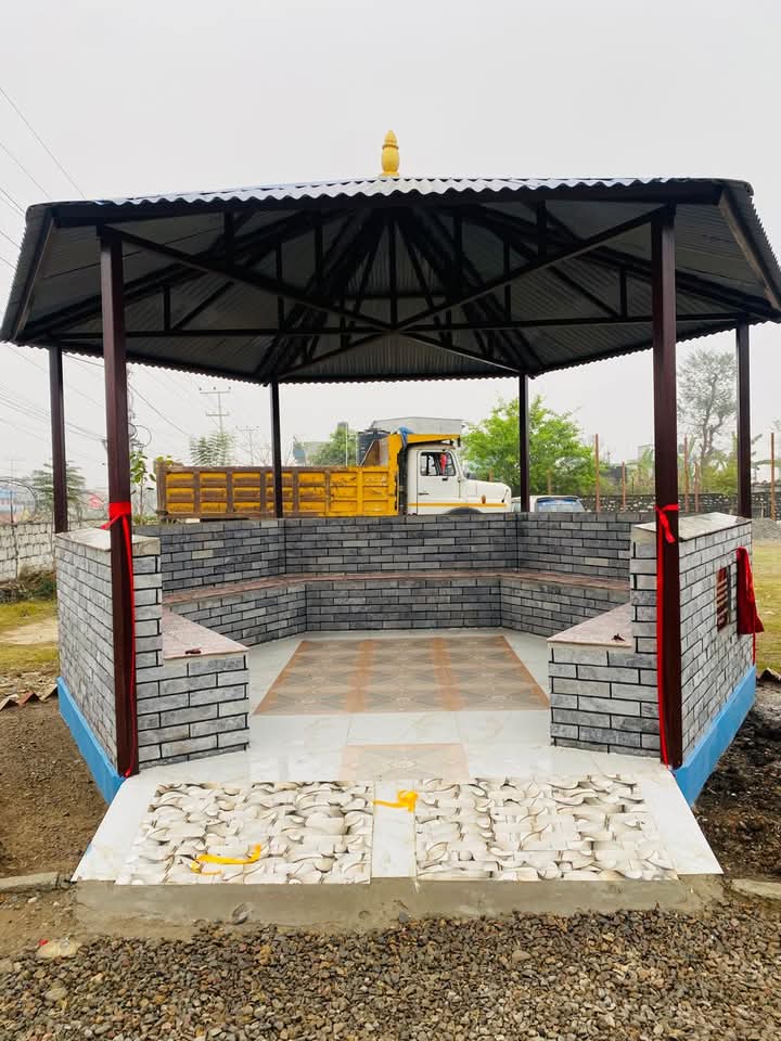 बेलचाैताराका इन्स्पेक्टर पाेषणले बनाए कार्यालय परिसरमा आकर्षक प्रतीक्षालय