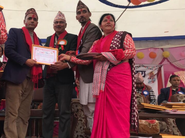 सम्पादक नहर्की सम्मानित