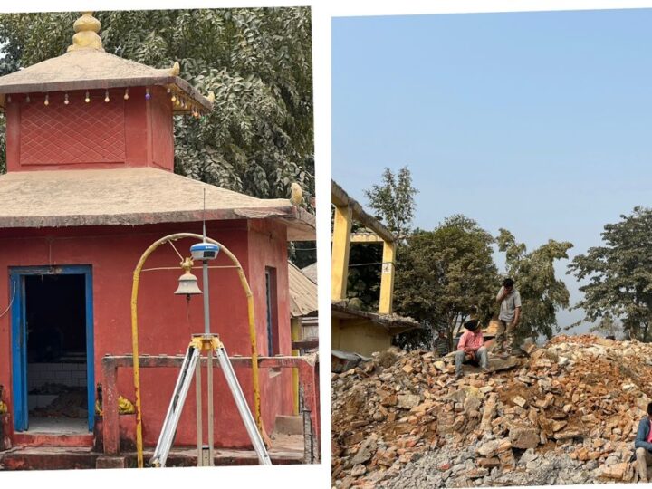 भत्कियाे ४३ वर्ष अगाडि दमाैलीमा बनेको दुर्गा मन्दिर