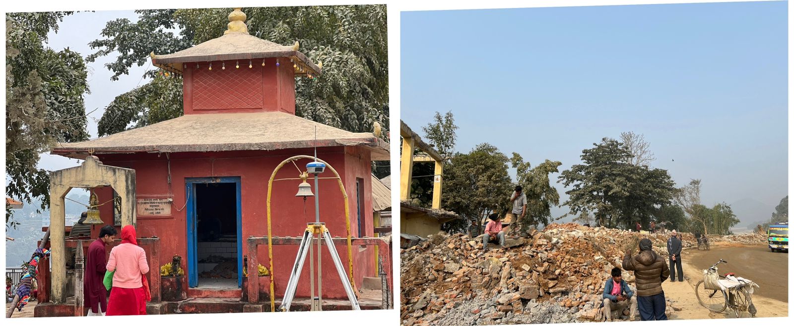 भत्कियाे ४३ वर्ष अगाडि दमाैलीमा बनेको दुर्गा मन्दिर