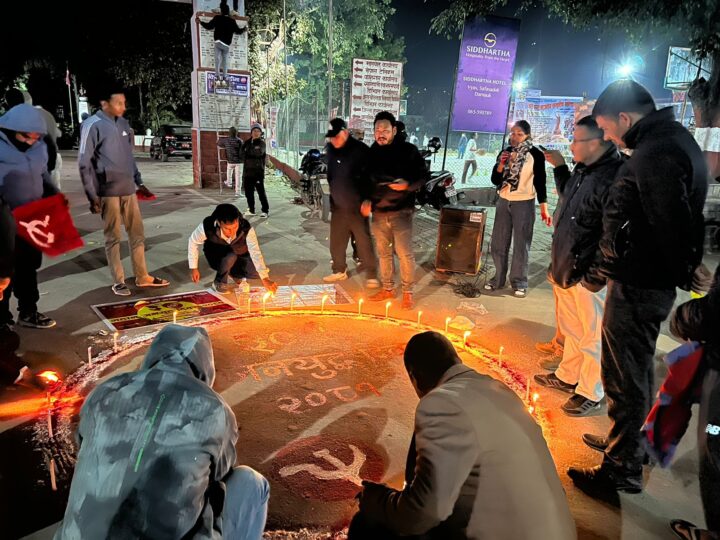 जनयुद्ध दिवसमा दमाैलीमा दीप प्रज्वलन !