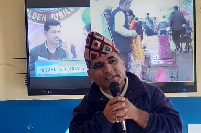 निर्मल मावि पुर्व बिद्यार्थी मञ्चकाे अध्यक्षमा काेइराला