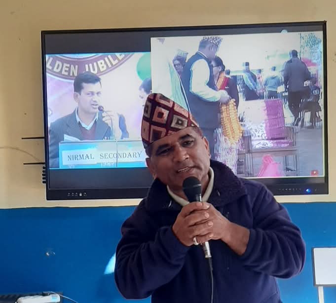 निर्मल मावि पुर्व बिद्यार्थी मञ्चकाे अध्यक्षमा काेइराला