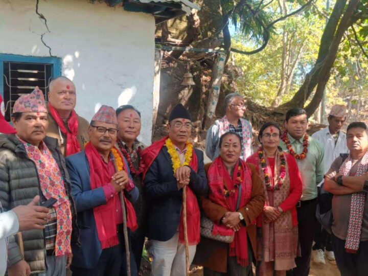 बन्दीपुरकाे मुकुन्देश्वरी क्षेत्रमा नयाँ मन्दिरको शिलान्यास