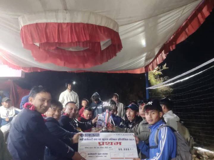 नवौं बागेश्वरी कप भलिबलको उपाधि राम्जाकोट युवा क्लब ऋषिङलाई