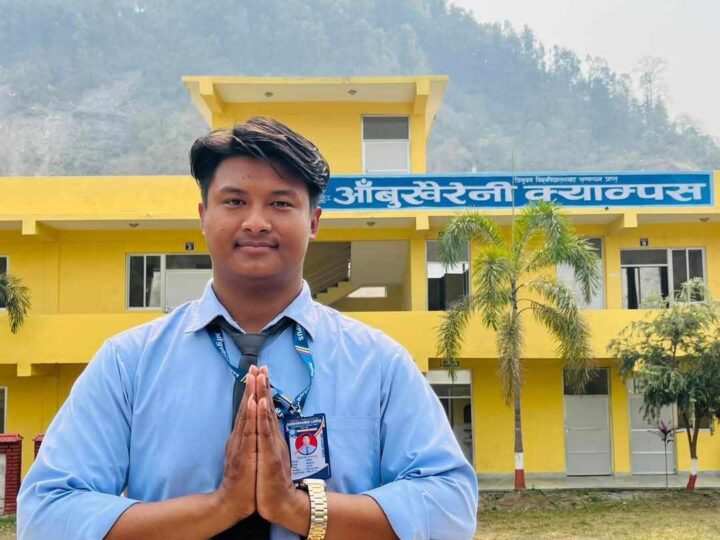 आँबुखैरेनी क्याम्पसको स्ववियु सभापतिमा अखिल क्रान्तिकारीका निशान मगर विजयी