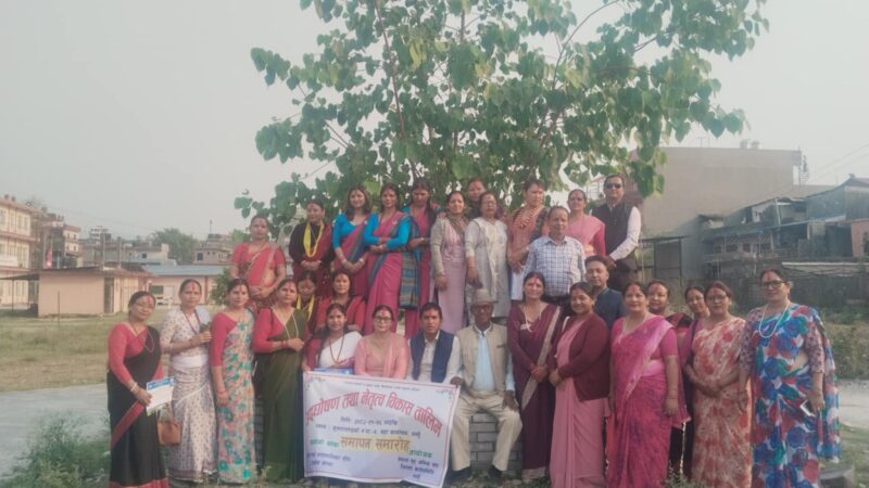 शुक्लागण्डकीमा १ हप्ते उद्घाेषण तथा नेतृत्व विकास तालिम सम्पन्न