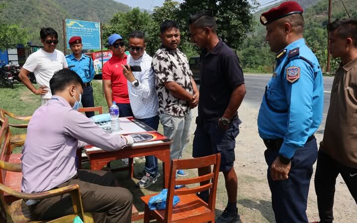 दुर्घटना न्युनिकरणका लागि तनहुँमा लागु पदार्थ सेवन (ला.प.से.) परीक्षण !