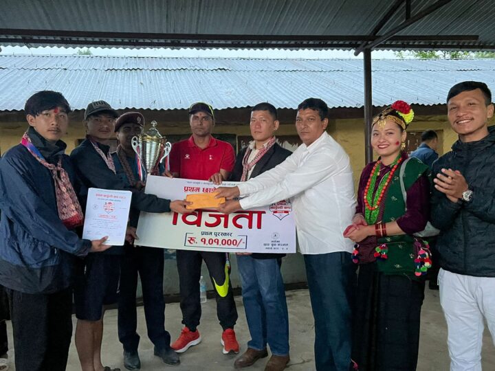 प्रथम छाङ्गेली कप भलिबलकाे उपाधि शुक्लागण्डकी १२ काे ठकुरी समाजलाई