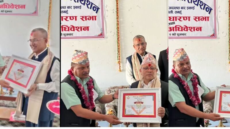 बरिस्ठ अधिवक्ता वाग्ले , न्याैपाने र गिरी सम्मानित