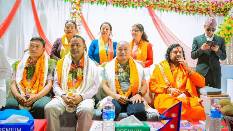 धार्मिक सेवा र दानसहित नगरप्रमुख विष्टको टोली गण्डकी कोटिहोमबाट फर्कियो