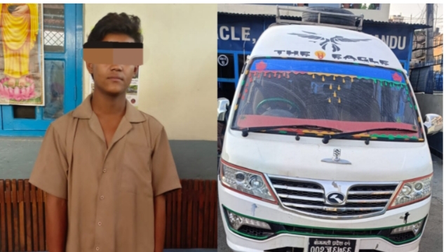 काठमाडौंबाट माइक्रोबस चाेरेर धादिङ पुर्याउने स्याङ्जाका थापा पक्राउ