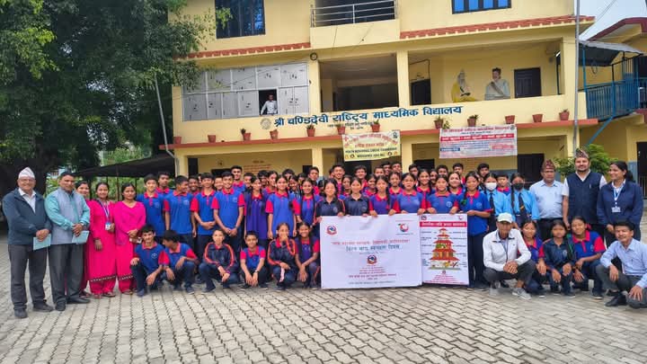 चन्डिदेवी मावि र व्यास दिव्य ज्योती बोर्डिङमा खाद्य गुणस्तर तथा पोषण सम्बन्धी कार्यक्रम