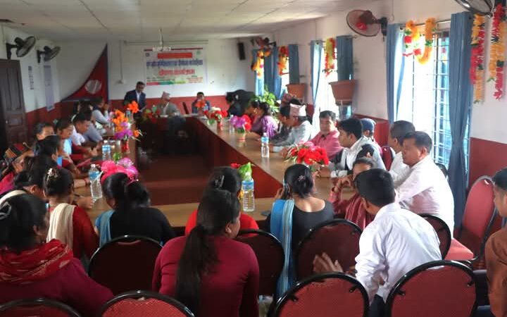 घिरिङ गाउँपालिका पूर्ण खोप सुनिश्चितता तथा दिगोपना पालिका घोषणा