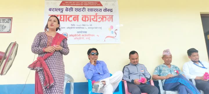 आँबुखैरेनीकाे बारालुङ बेसीमा आधारभूत स्वास्थ्य सेवा केन्द्रको स्थापना