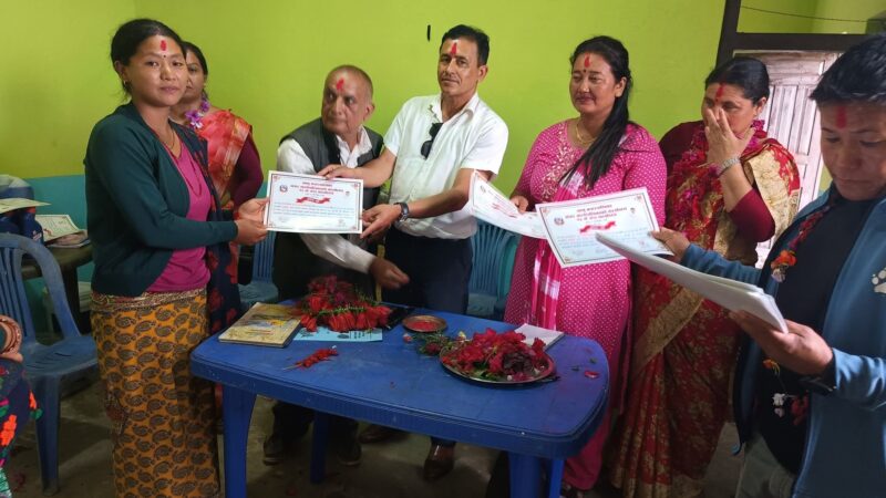 भानुकाे पोखरीछापमा हरपिक, सर्फ र फिनेल बनाउने तीन दिने तालिम सम्पन्न