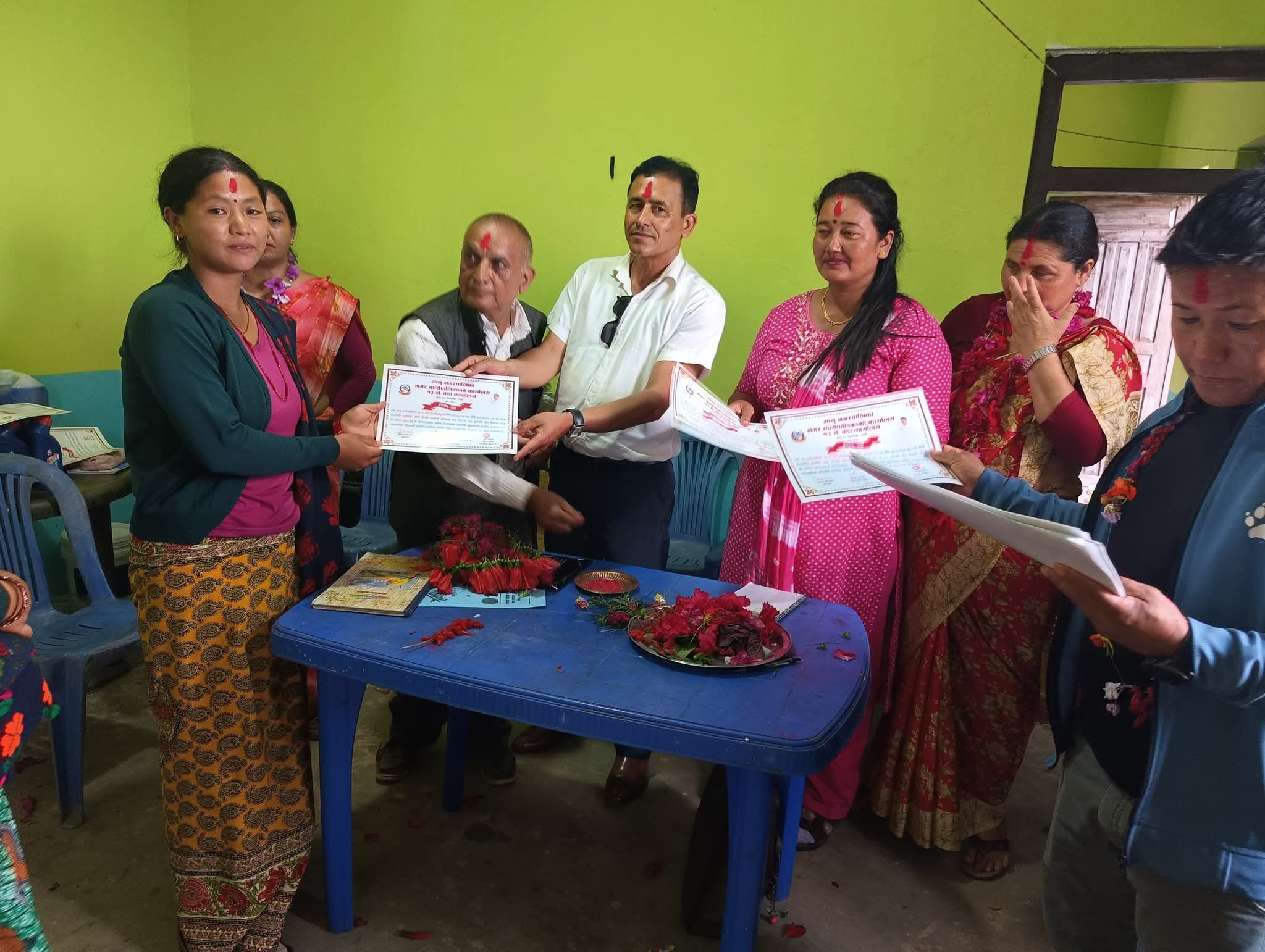 भानुकाे पोखरीछापमा हरपिक, सर्फ र फिनेल बनाउने तीन दिने तालिम सम्पन्न