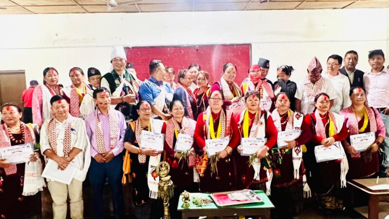मगर संघ व्यास नगर समितिकाे अध्यक्षमा दिलुथापा