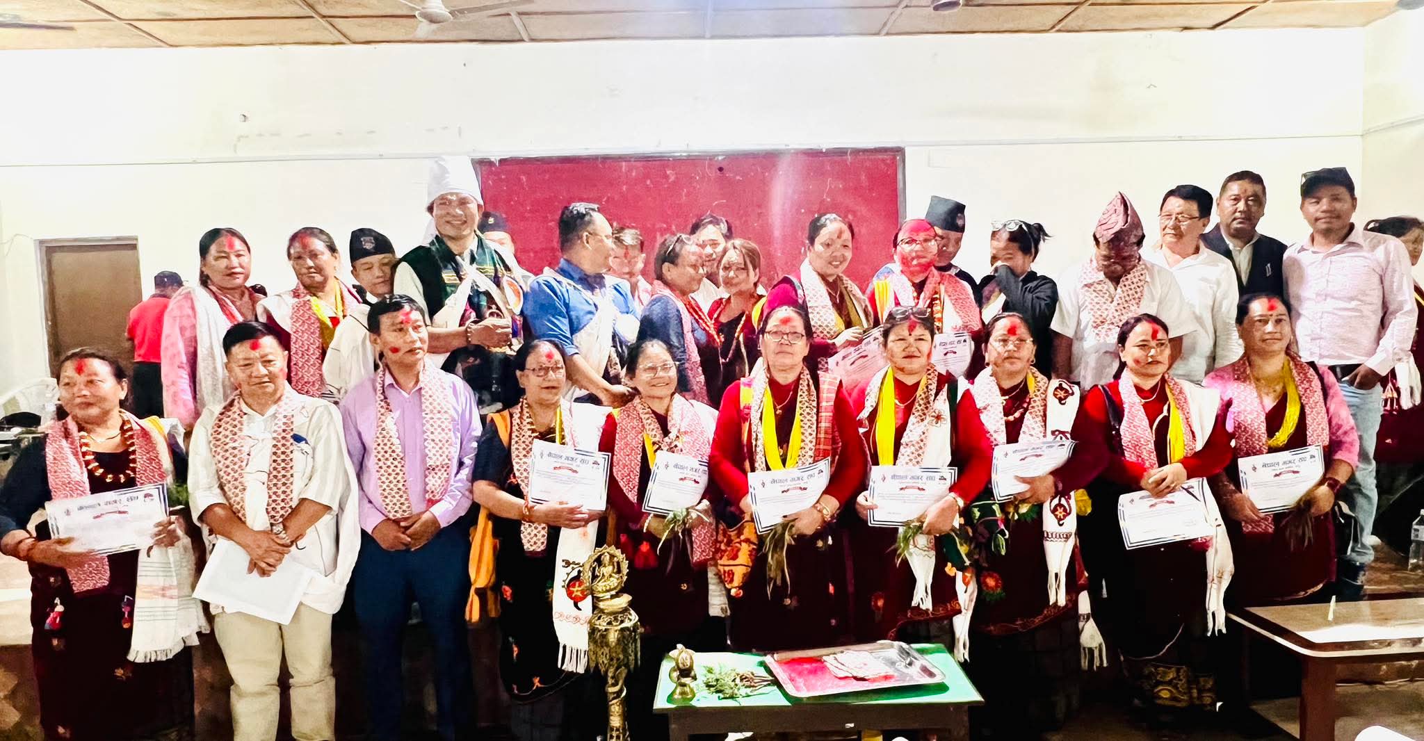 मगर संघ व्यास नगर समितिकाे अध्यक्षमा दिलुथापा