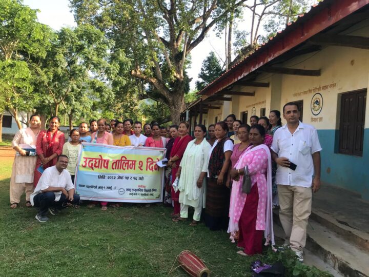 भानुमा महिलाको बोल्ने बानीको विकास गर्न भाषण कला तालिम