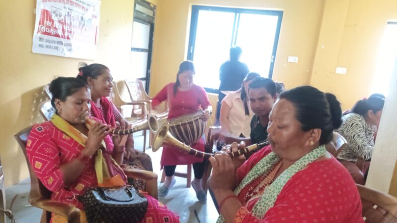 म्याग्दे गाउँपालिकामा संस्कृतिकाे संरक्षणका लागि पन्चेवाजा तालिम सञ्चालन