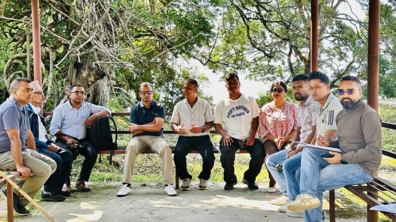 पर्यटन प्रवर्द्धनकाे लागि नेपाल पत्रकार महासङ्घ तनहुँको बैठक मनपाङमा सम्पन्न