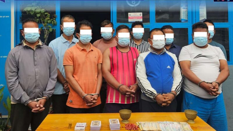 तास खेलेका व्यासका मेखबहादुर सहित १० जना काठमाडौंमा पक्राउ