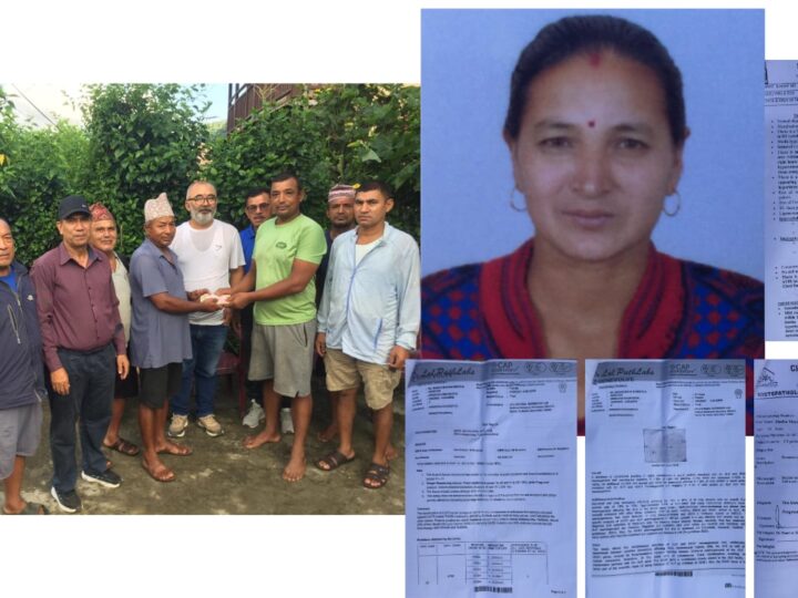 क्यान्सर पिडित व्यास ५ कि मधुमायालाइ आर्थिक सहयोग