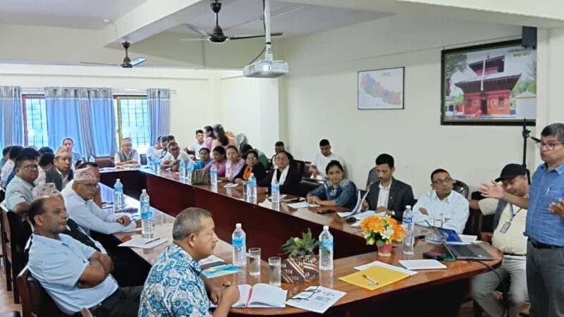 म्याग्देमा जलवायु परिवर्तन र स्थानिय तहको भुमिका सम्बन्धि तालिम सम्पन्न