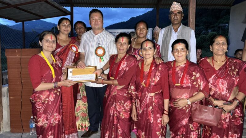 व्यास ८ काे टोलस्तरीय तीजगीत प्रतियोगितामा फेदीपाखा महिला समूह प्रथम