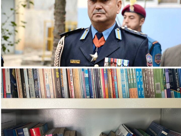 एसपी शाही द्वारा जिल्ला प्रहरी कार्यालय भित्र पुस्तकालयकाे स्थापना