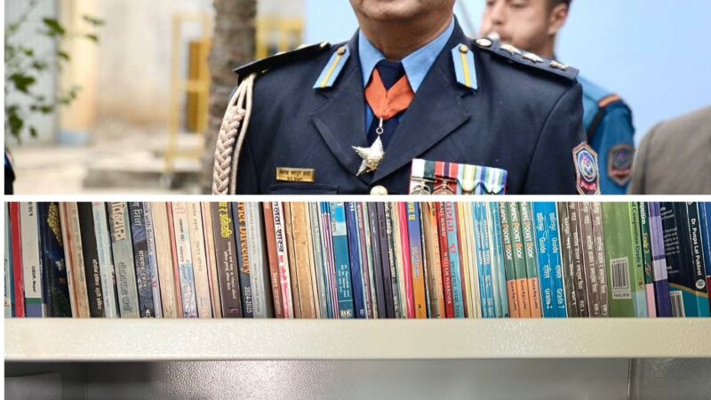 एसपी शाही द्वारा जिल्ला प्रहरी कार्यालय भित्र पुस्तकालयकाे स्थापना