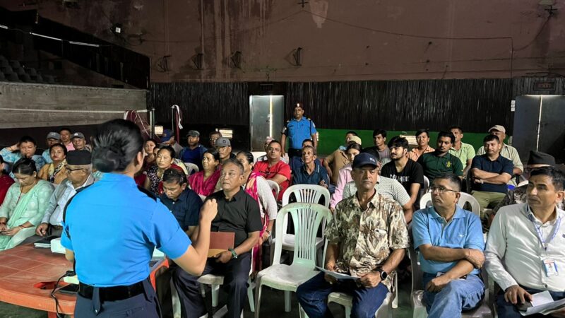 दमाैलीमा लागु औषध दुर्व्यसन तथा मानव बेचबिखन सम्बन्धि सचेतना कार्यक्रम सम्पन्न