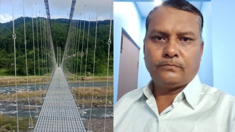 भाेर्लेटार – लक्ष्मीबजार जाेड्ने मिदिम खाेलाकाे झाेलुङ्गे पुल सम्झौता अघि नैँ निर्माण सम्पन्न