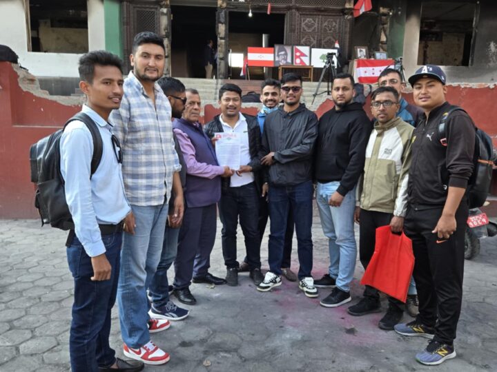 युवा सहभागीता सुनिश्चितताकाे माग गर्दै नेविसंघले बुझायो ज्ञापनपत्र