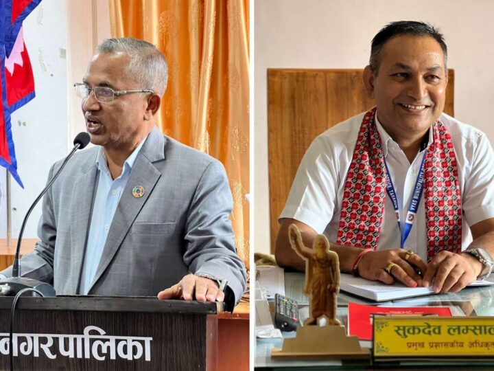 व्यासका मेयर न्याैपाने र प्रमुख प्रशासकिय लम्साल बिच कर्मचारी हटाउने बिषयमा चर्काचर्की
