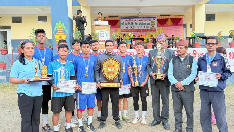 आँबुखैरेनीमा सम्पन्न राष्ट्रपति रनिङशिल्ड प्रतियोगिताकाे उपाधि रामशाह माविलाई