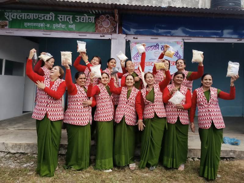शुक्लागण्डकी महिला उद्यमी संघले दुलेगौंडामा सातु उद्योग सञ्चालनमा ल्यायो