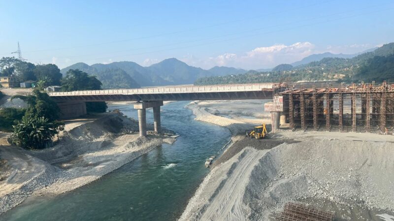 मादी नदीमाथि निर्माणाधीन चार लेनको पुलको काम ८० प्रतिशत सम्पन्न