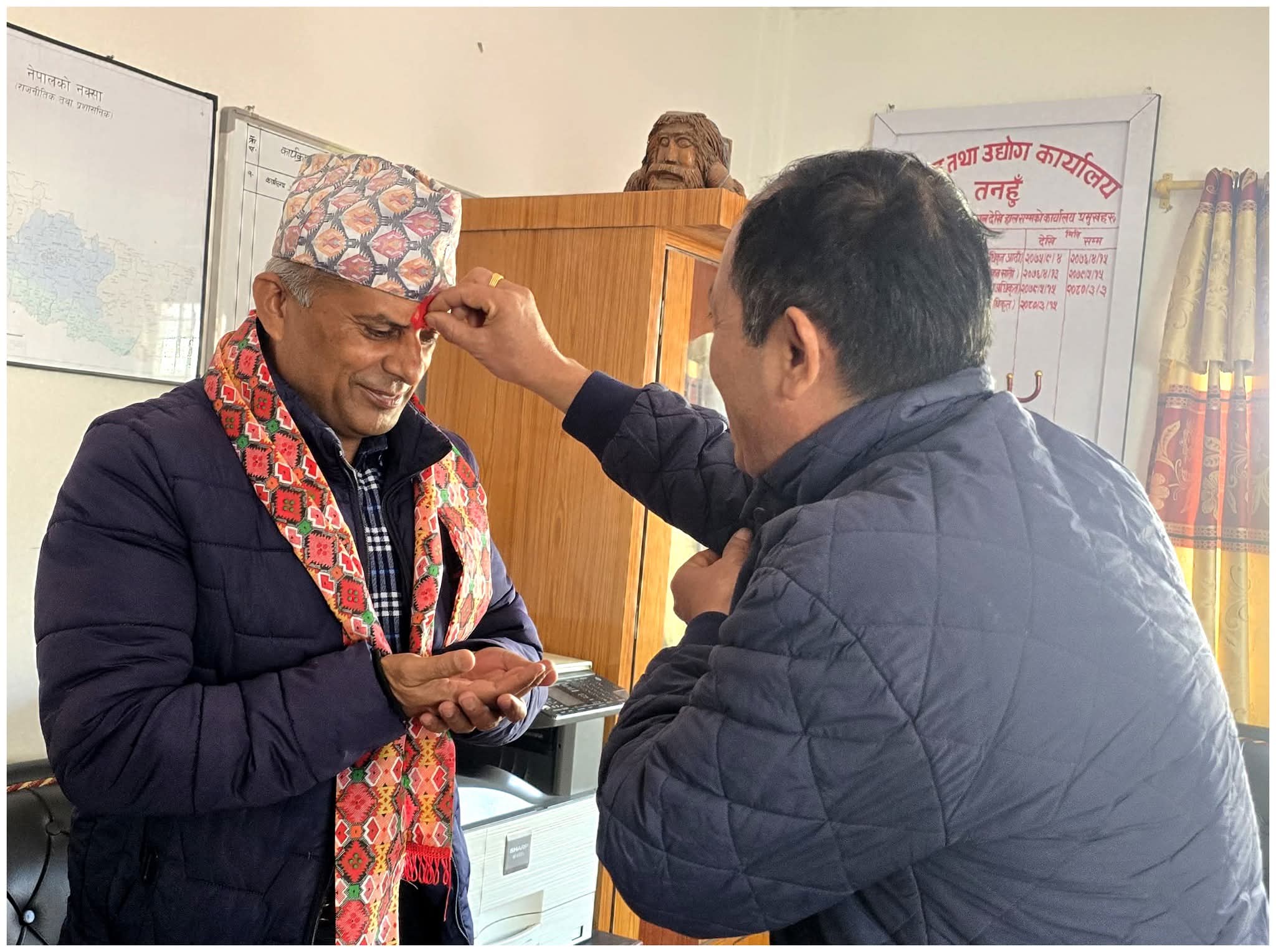 पर्यटन तथा उद्योग र सामाजिक बिकास कार्यालय मर्ज भएको एकीकृत सेवा कार्यलय तनहुँमा रेग्मी
