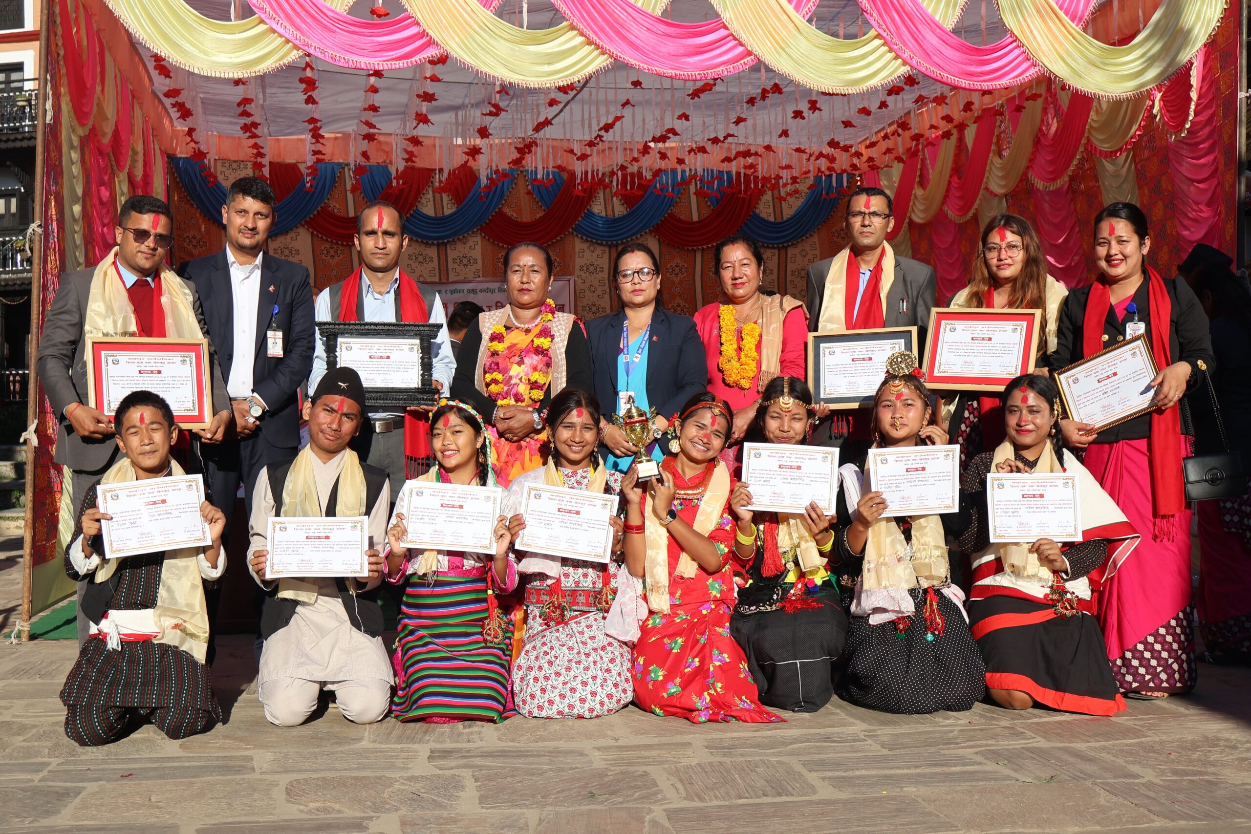 बन्दीपुरमा विद्यार्थी प्रतिभा पहिचान कार्यक्रम सम्पन्न, गाउँपालिकाका उत्कृष्ट शिक्षक र विद्यार्थी सम्मान